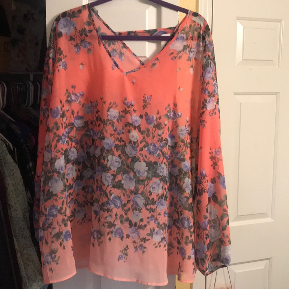 PLUS Floral Blouse